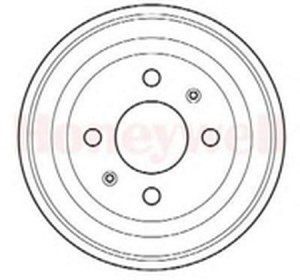 Тормозной барабан 329000B BENDIX JURID