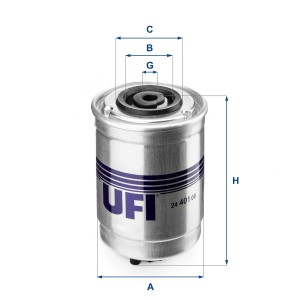 Топливный фильтр 24.401.00 UFI