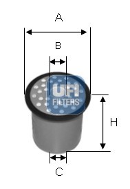 Топливный фильтр 24.388.00 UFI