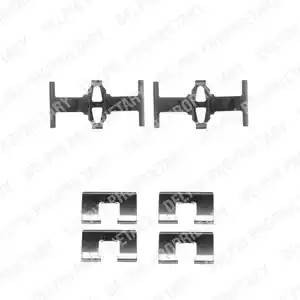 Комплектующие, колодки дискового тормоза LX0297 DELPHI
