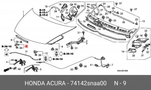 Деталь 74142SNAA00 HONDA