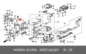 Лямбда-зонд 36531PK2J01 HONDA