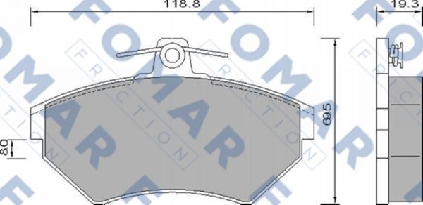Колодки тормозные дисковые 51647681 ROULUNDS BRAKING