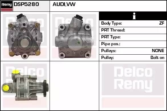 Гидравлический насос, рулевое управление DSP5280 DELCO REMY