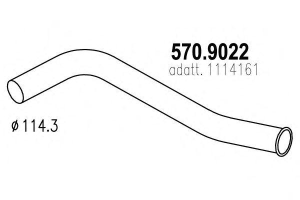 Выпускной трубопровод 5709022 ASSO