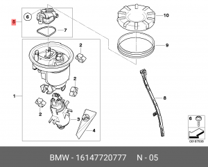 Блок управления топливным насосом 16 14 7 720 777 BMW