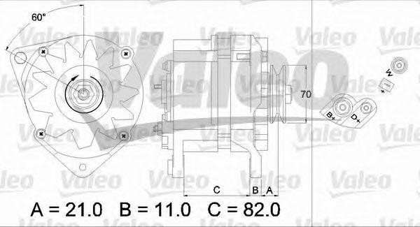 Генератор 437058 VALEO PHC
