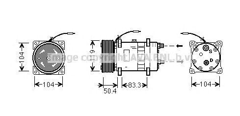 Компрессор, кондиционер UVK058 AVA