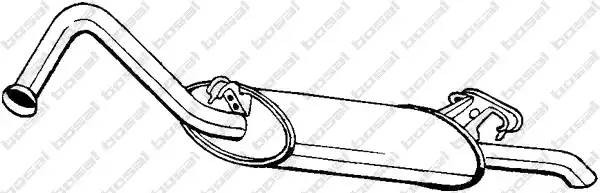 Глушитель выхлопных газов конечный 278977 BOSAL