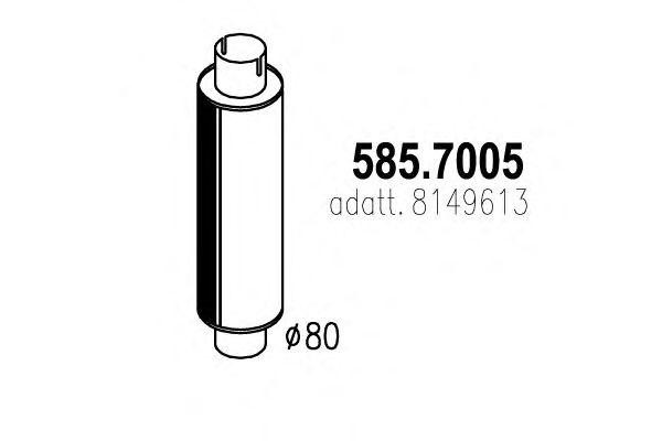 Система выпуска ОГ 5857005 ASSO