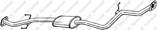 Средний глушитель выхлопных газов 282519 BOSAL