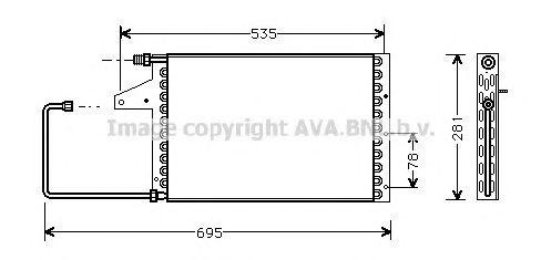 Конденсатор, кондиционер CN5097 AVA