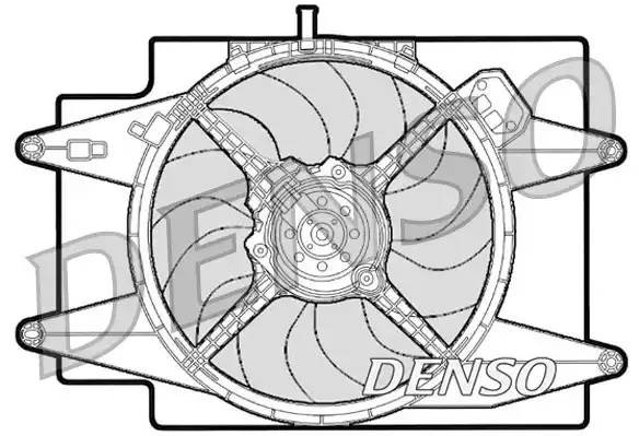 Вентилятор, охлаждение двигателя DER01001 DENSO