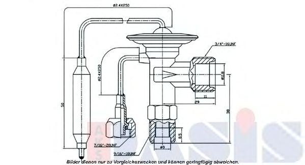 Расширительный клапан, кондиционер 840450N AKS DASIS