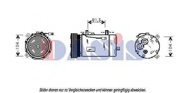Компрессор, кондиционер 851181N AKS DASIS