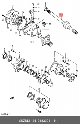 Шарнирный комплект, приводной вал 44101-83301 SUZUKI