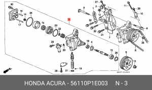 Гидравлический насос, рулевое управление 56110P1E003 HONDA