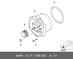 Генератор 12 31 7 788 825 BMW