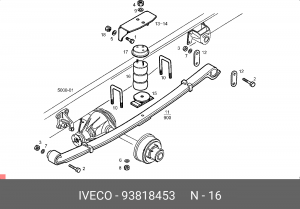 Буфер, амортизация 93818453 IVECO