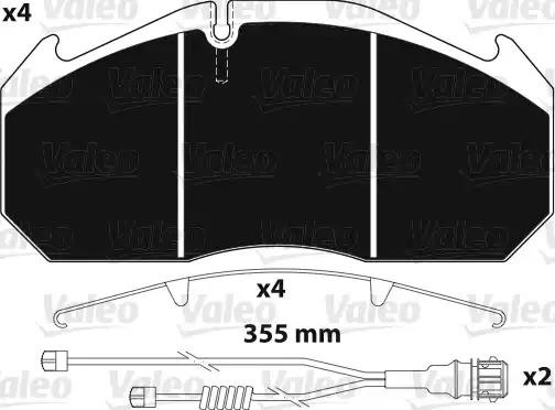 Колодки тормозные дисковые 882212 VALEO PHC