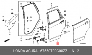 Деталь 67550TF0G00ZZ HONDA