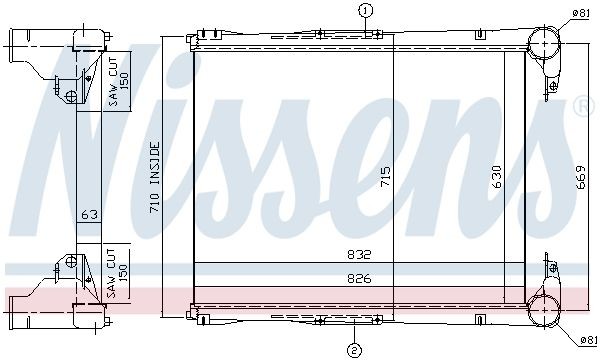 Интеркулер 96967 NISSENS