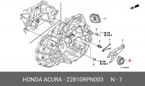 Подшипник выжимной сцепления 22810RPN003 HONDA