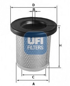 Воздушный фильтр 27.841.00 UFI