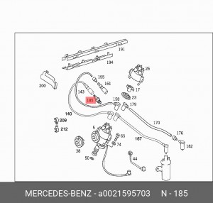 Свеча зажигания A0021595703 MERCEDES BENZ