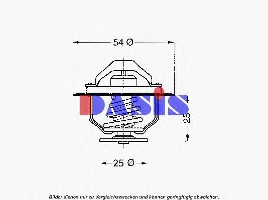 Термостат, охлаждающая жидкость 751888N AKS DASIS