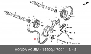 Ремень ГРМ 14400PH7004 HONDA