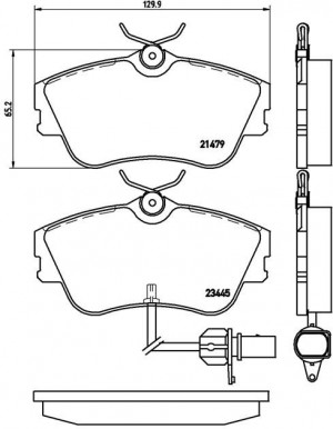 Комплект тормозных колодок, диско P85050 BREMBO