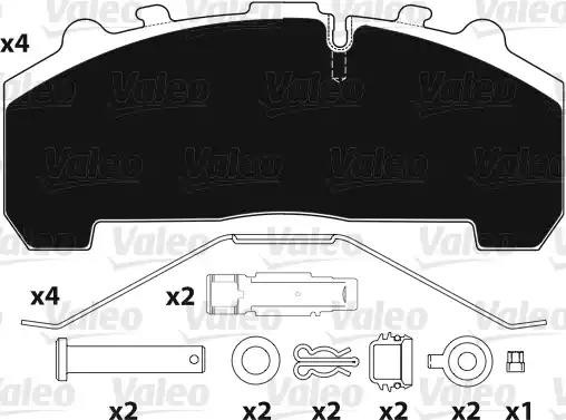 Колодки тормозные дисковые 882208 VALEO PHC