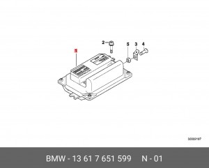 Блок управления, управление двигателем 13 61 7 651 599 BMW