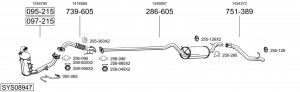 Выпускной трубопровод 832007 BOSAL