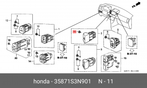 Лампа 35871S3N901 HONDA