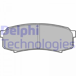 Комплект тормозных колодок, диско LP963 DELPHI