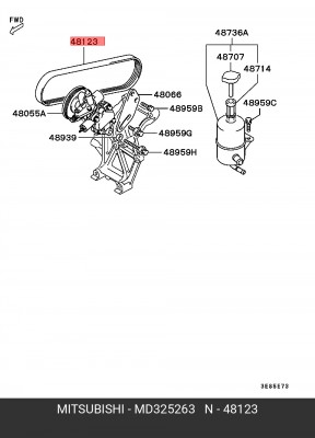 Ремень приводной MD325263 MITSUBISHI