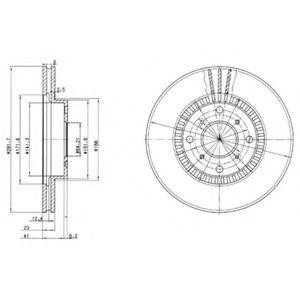 Тормозной диск BG2815 DELPHI