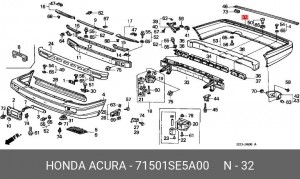 Буфер 71501SE5A00 HONDA
