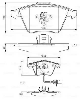 Колодки тормозные дисковые 0 986 494 271 BOSCH