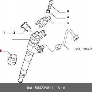 Кольцо уплотнительное 504239811 ALFA FIAT LANCIA