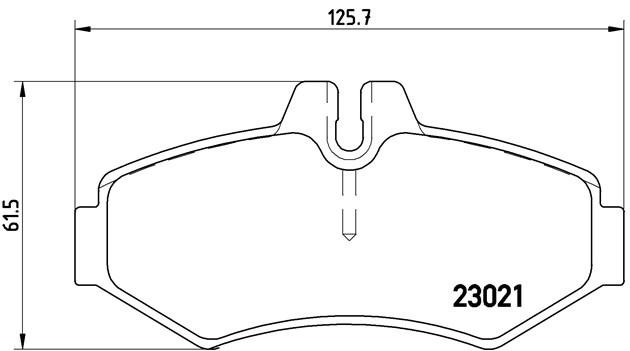 Комплект тормозных колодок, диско P50020 BREMBO