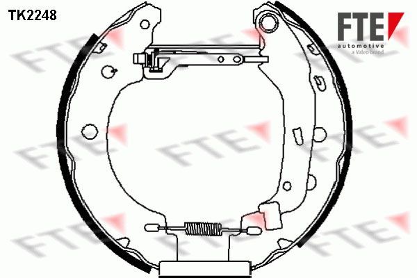 Комплект тормозных колодок TK2248 FTE