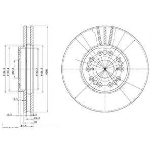 Тормозной диск BG2829 DELPHI