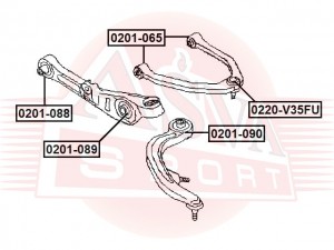 Рычаг подвески 0201-088 ASVA