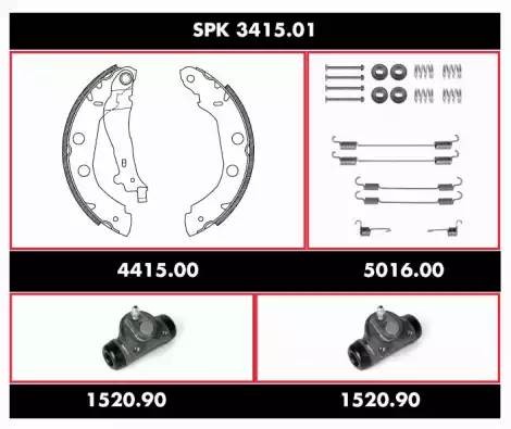 Комплект тормозных колодок SPK341501 REMSA