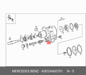 Насос гидравлический A 002 466 07 01 MERCEDES BENZ