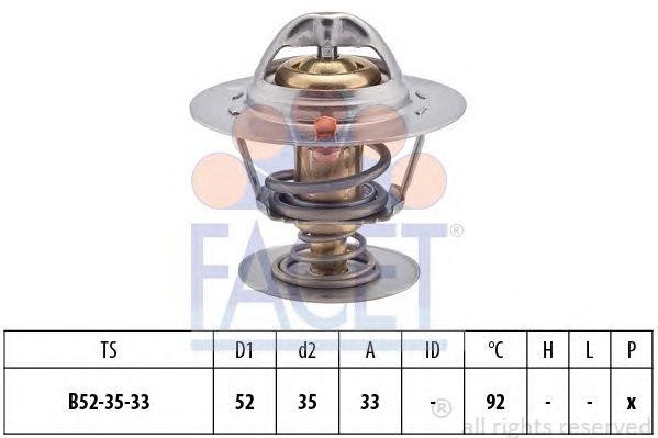 Термостат, охлаждающая жидкость 7.8396S FACET