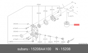 Масляный фильтр 15208AA100 SUBARU
